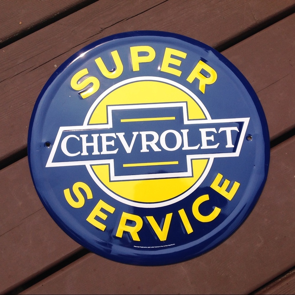 Metal Chevrolet Sign